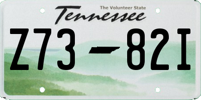 TN license plate Z7382I
