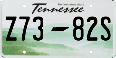 TN license plate Z7382S