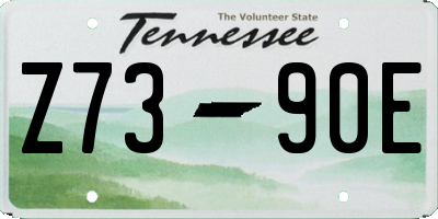TN license plate Z7390E