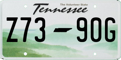 TN license plate Z7390G