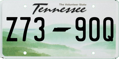 TN license plate Z7390Q