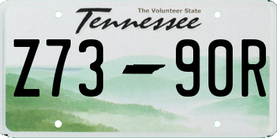 TN license plate Z7390R
