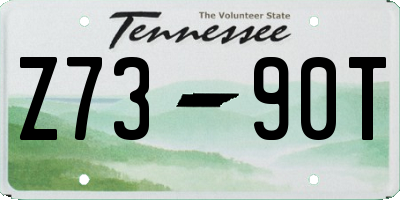 TN license plate Z7390T