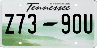 TN license plate Z7390U