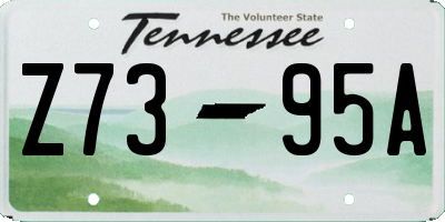 TN license plate Z7395A