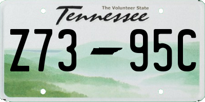 TN license plate Z7395C