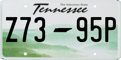 TN license plate Z7395P