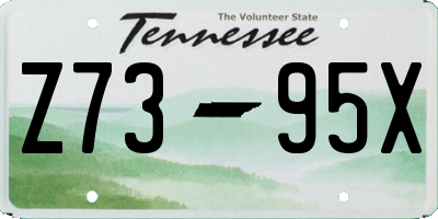 TN license plate Z7395X