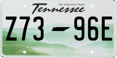 TN license plate Z7396E