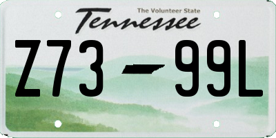 TN license plate Z7399L