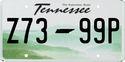 TN license plate Z7399P