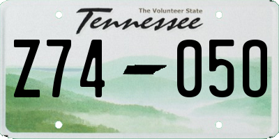 TN license plate Z7405O