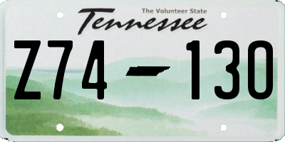TN license plate Z7413O
