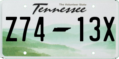 TN license plate Z7413X