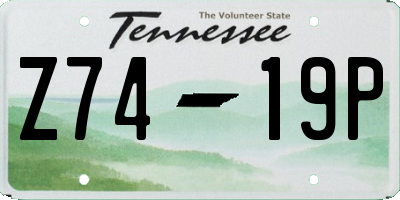 TN license plate Z7419P