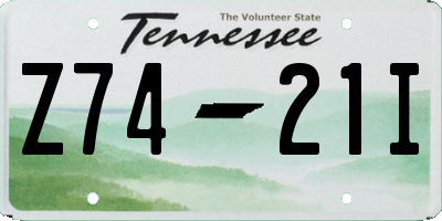 TN license plate Z7421I