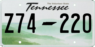 TN license plate Z7422O