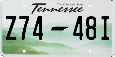 TN license plate Z7448I