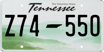 TN license plate Z7455O