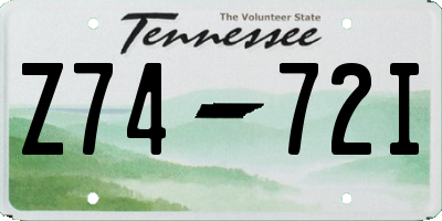 TN license plate Z7472I