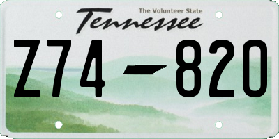 TN license plate Z7482O
