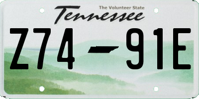 TN license plate Z7491E