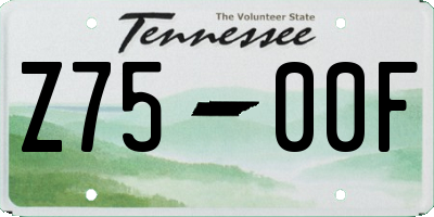TN license plate Z7500F