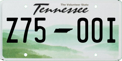 TN license plate Z7500I