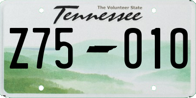 TN license plate Z7501O