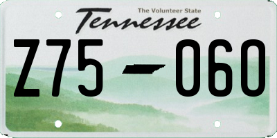 TN license plate Z7506O