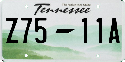TN license plate Z7511A