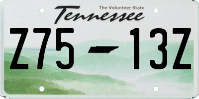 TN license plate Z7513Z