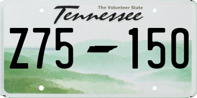 TN license plate Z7515O