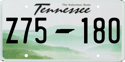 TN license plate Z7518O