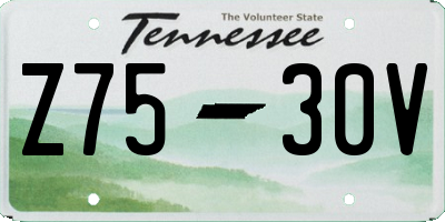 TN license plate Z7530V