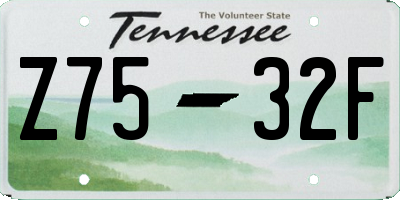 TN license plate Z7532F