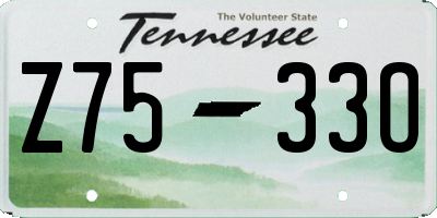 TN license plate Z7533O