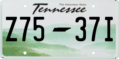 TN license plate Z7537I