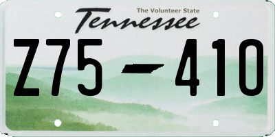 TN license plate Z7541O
