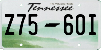 TN license plate Z7560I