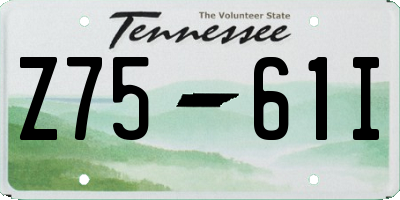 TN license plate Z7561I