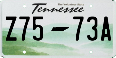 TN license plate Z7573A