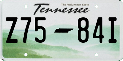 TN license plate Z7584I