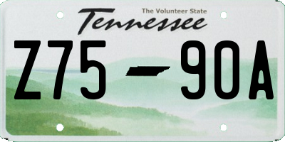 TN license plate Z7590A