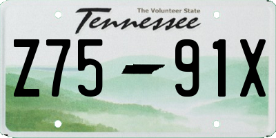 TN license plate Z7591X