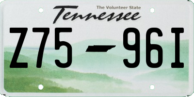 TN license plate Z7596I