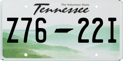 TN license plate Z7622I