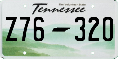 TN license plate Z7632O