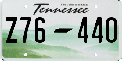 TN license plate Z7644O