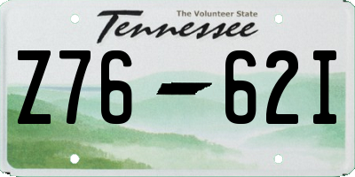 TN license plate Z7662I